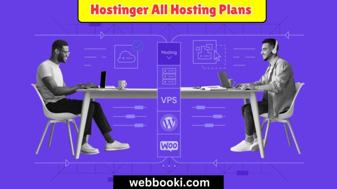 Hostinger All Hosting Plans