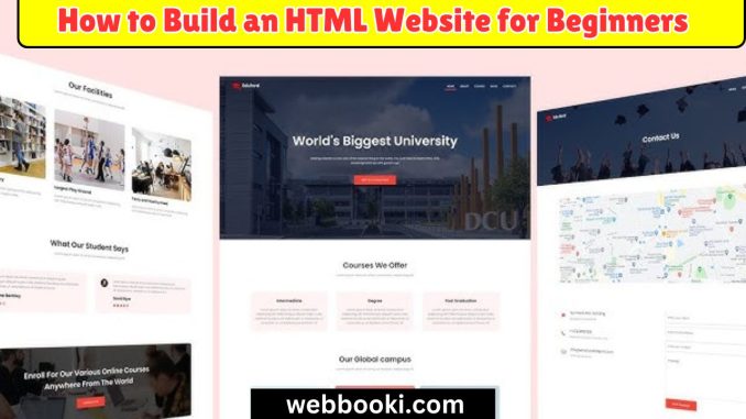 How to Build an HTML Website for Beginners